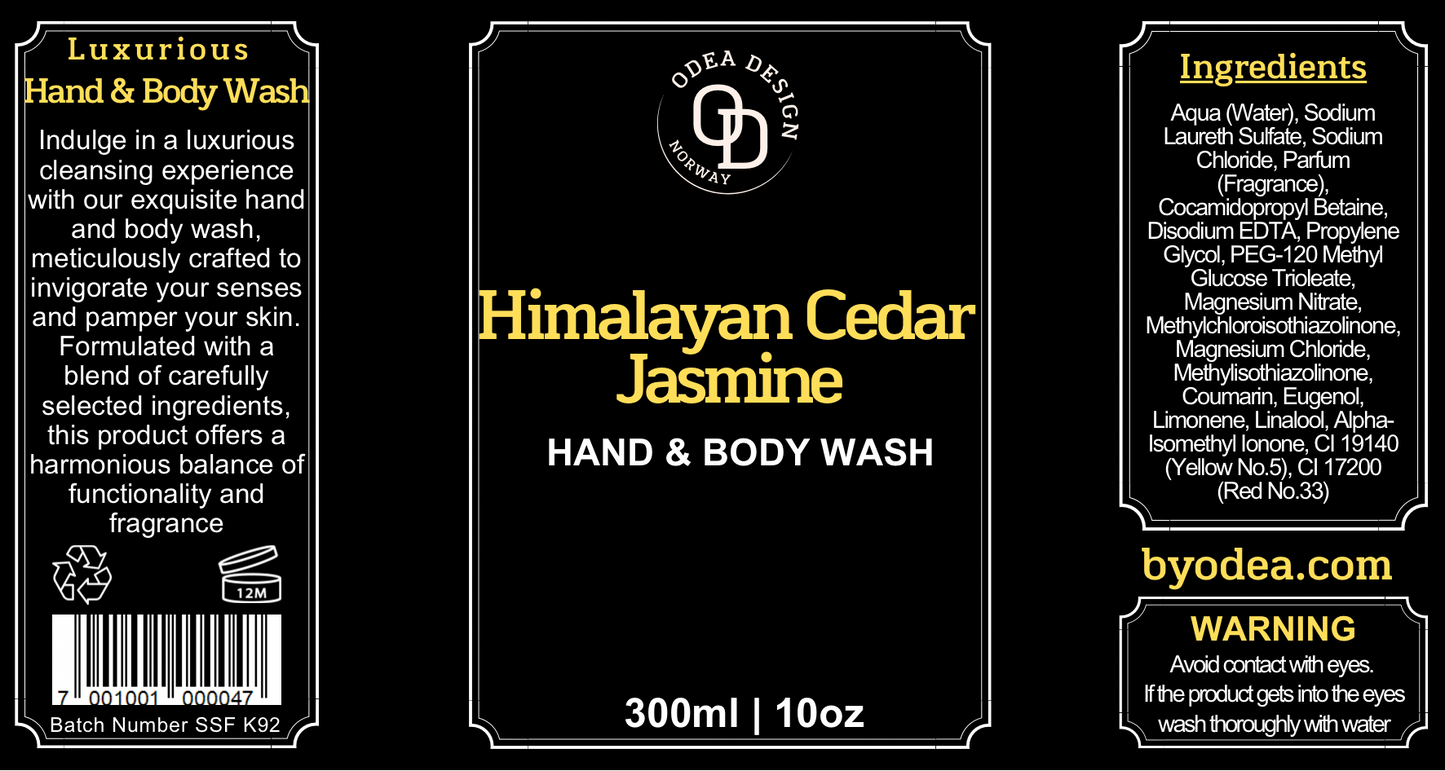 BY ODEA Himalaya Cedar & Jasmin hand & body wash